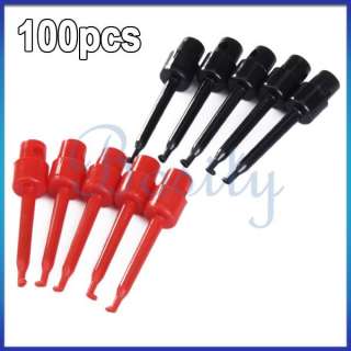 100 x Mini Test Hook Clip SMD Grabbers Probes IC Hook  