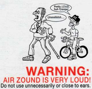 AIRZOUND LOUD BICYCLE AIR HORN BIKE MOTORCYCLE SCOOTER  