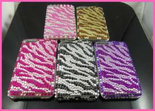   Bling Crystal Full Hard Case for iPod Touch 2 2G 3G Purple TC77  