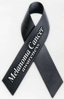 Melanoma Awareness Ribbon Magnet. These realistic ribbon magnets will 