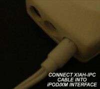   plug in your aux input cable take the xiah rca pictured below included
