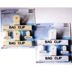  Assorted Colors   4 Pack Snack Bag Clips Case Pack 48 