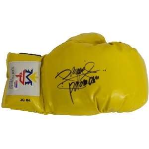 Manny Pacman Pacquiao Autographed/Hand Signed Yellow Team Pacquiao 