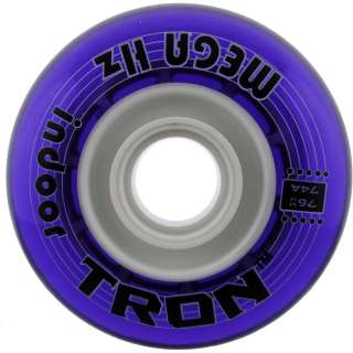 NEW TRON Mega Hz Indoor Inline Hockey Wheels (PURPLE) 80mm / 74a 