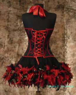 Moulin Rouge/Saloon/Can Can Burlesque Costume S M L  