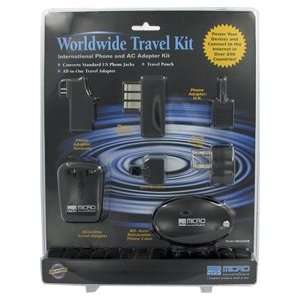   Travel Internet Kit with Ac Adapter/phone Cord/tele Jacks Electronics