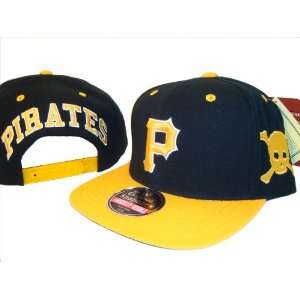   & Yellow Pittsburgh Pirates Adjustable Snap Back Baseball Cap Hat BY