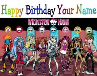 Monster High  GROUP   Edible Photo Cake Topper   Personalized   $3.00 