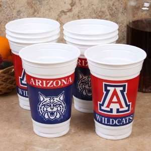    NCAA Arizona Wildcats 8 Pack 20oz. Plastic Cups