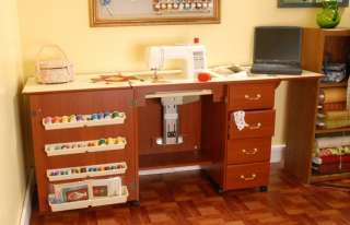 Arrow Sewing Machine Cabinet Marilyn White Oak Cherry  