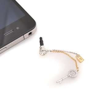   Key Chain Iphone Jack Anti Dust Plug Cover Stopper 