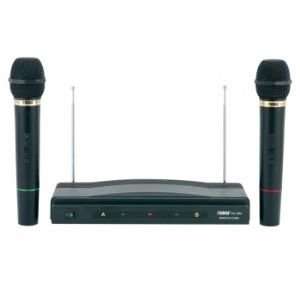   984 Professional Dual Wireless Microphone System Musical Instruments