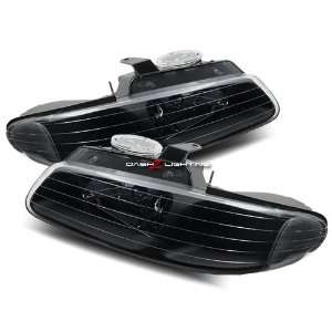  96 97 Plymouth Voyager Headlights   Black: Automotive