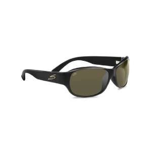  Serengeti Giada Sunglasses (Shiny Black 555nm Polarized 
