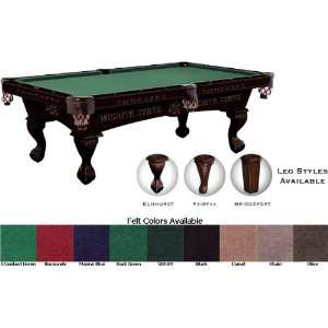  Wichita State Pool Table Cherry 8 Foot