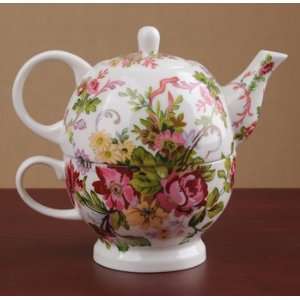  Garden Teapot Cup   Tea for One Tea Pot Cup Set 