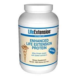  Enhanced Life Extension Whey Protein (Natural), 1000 grams 