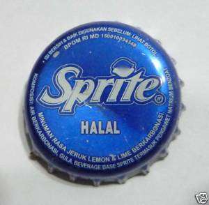 SPRITE Soda Bottle Cap Crown INDONESIA Coca Cola Halal  