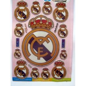  Lot of 13 Real Madrid Foam Stickers   on 10X7.5 sheet 