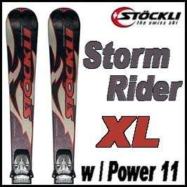 06 07 Stockli Stormrider XL Mid Fat Skis 164cm w/ Power 11 NEW 