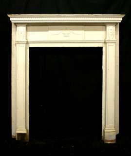 55x 60 Antique Federal Style Fireplace Mantel Mantle  