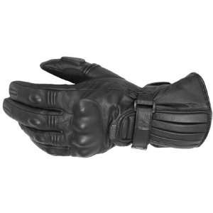 Pokerun Winter Long Leather Mens Motorcycle Gloves Black Extra Large 