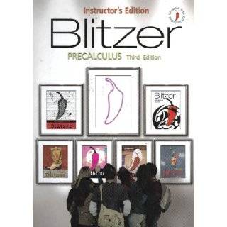 Blitzer Precalculus   Instructors Edition by Robert Blitzer 