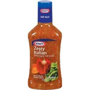 Kraft Zesty Italian Salad Dressing 16 oz  Grocery 