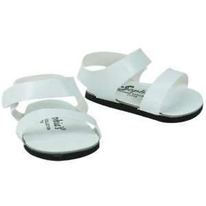 White Doll Sandals, Doll Shoes Fits 18 Inch American Girl 