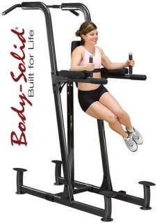 Body Solid Fusion Vertical Knee Raise, Dip Station and Pullup Model 