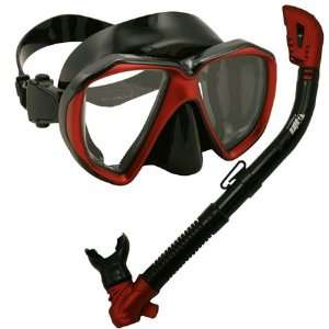  PROMATE Snorkeling Scuba Dive Dry Snorkel Mask Deluxe Gear 