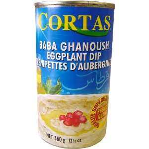 Cortas Baba Ghanoush Eggplant Dip 12.5 oz can (360 grams) Lebannon