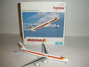 Herpa Wings 1500 diecast Iberia A340 600 A 340 airliner airplane 