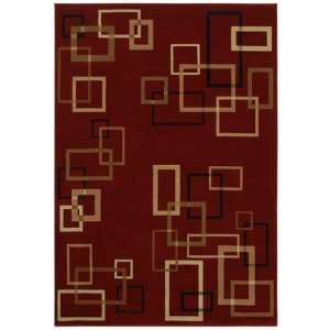  Shaw Inspired Design Cubist Red 17800 7 8 X 10 10 Area Rug 