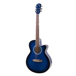 40 (Full Size) Concert Cutaway Acoustic Guitar ~Blue  