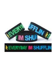   Shufflin One Inch Colorful Silicone Wristband LMFAO Party Rock Anthem