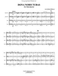 Tuba   Euphonium Quartet: Dona Nobis Tubas by Robert Wilkinson  