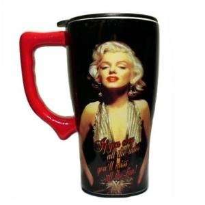   Marilyn Monroe Photo Retro Coffee Tea Travel Mug Art: Kitchen & Dining