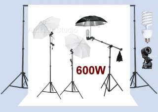 Photo Video Studio Umbrella Lighting Background Kit  