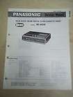 Panasonic Service Manual~RE 6600 Clock/Cassette Radio~Original