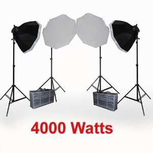   Softboxes, 4 Light Heads, 20 Perfect Daylight Bulbs by ePhoto INC