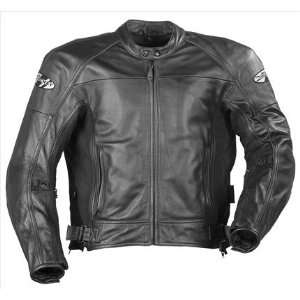 Joe Rocket Sonic 2.0 Mens Leather Motorcycle Jacket Black/Black Extra 