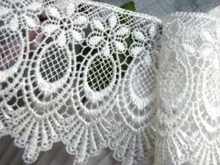   victorian style Venise Lace Trim in white. it measured about 4 (9 cm