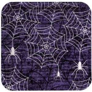   Webs Halloween 7 inch Square Paper Plates 8 Per Pack: Toys & Games