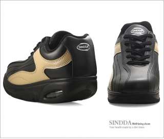Sports Sindda Leather Black Beige Mens Walking Shoes  