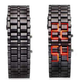 Red LED Digital Watch Lava Style mens sports watch  