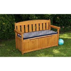  Outdoor Storage Bench with Cushion Patio, Lawn & Garden