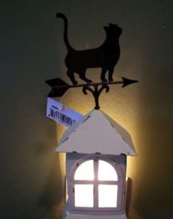 Primitive Cat Weathervane Night Light  