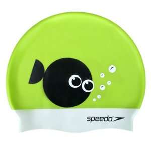    Speedo Kids Silicone Swim Cap   Jigsaw Fish: Sports & Outdoors