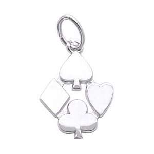    Rembrandt Charms Card Symbols Charm, Sterling Silver Jewelry